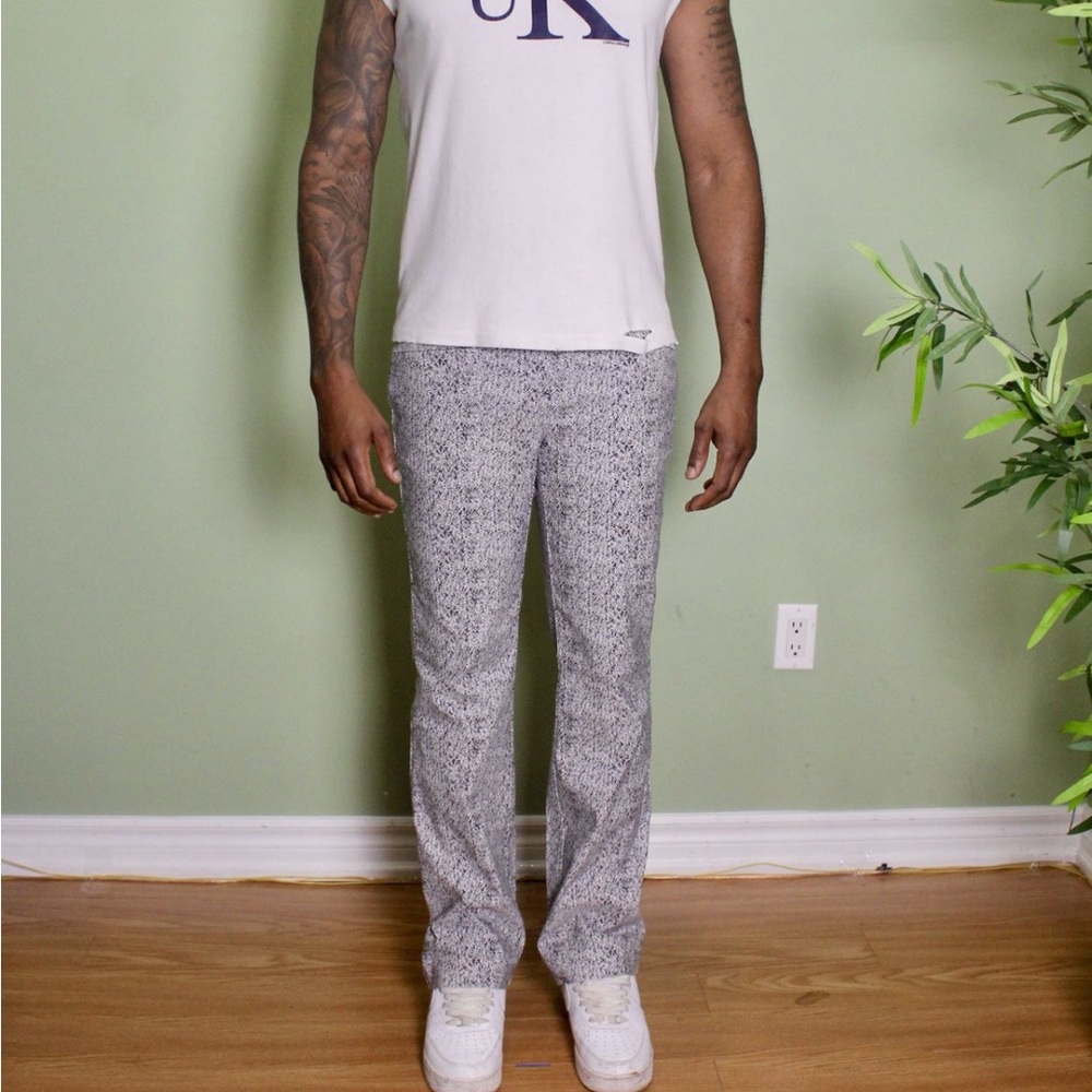 Vintage Patterned Flare Pants